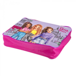 Папка с ручками 1 отделение, А4 260х340х80 мм, Alingar, ПВХ, ручки тесьма, дизайн с одной стороны, молния сверху, внутр. карман, "Модные девчонки"