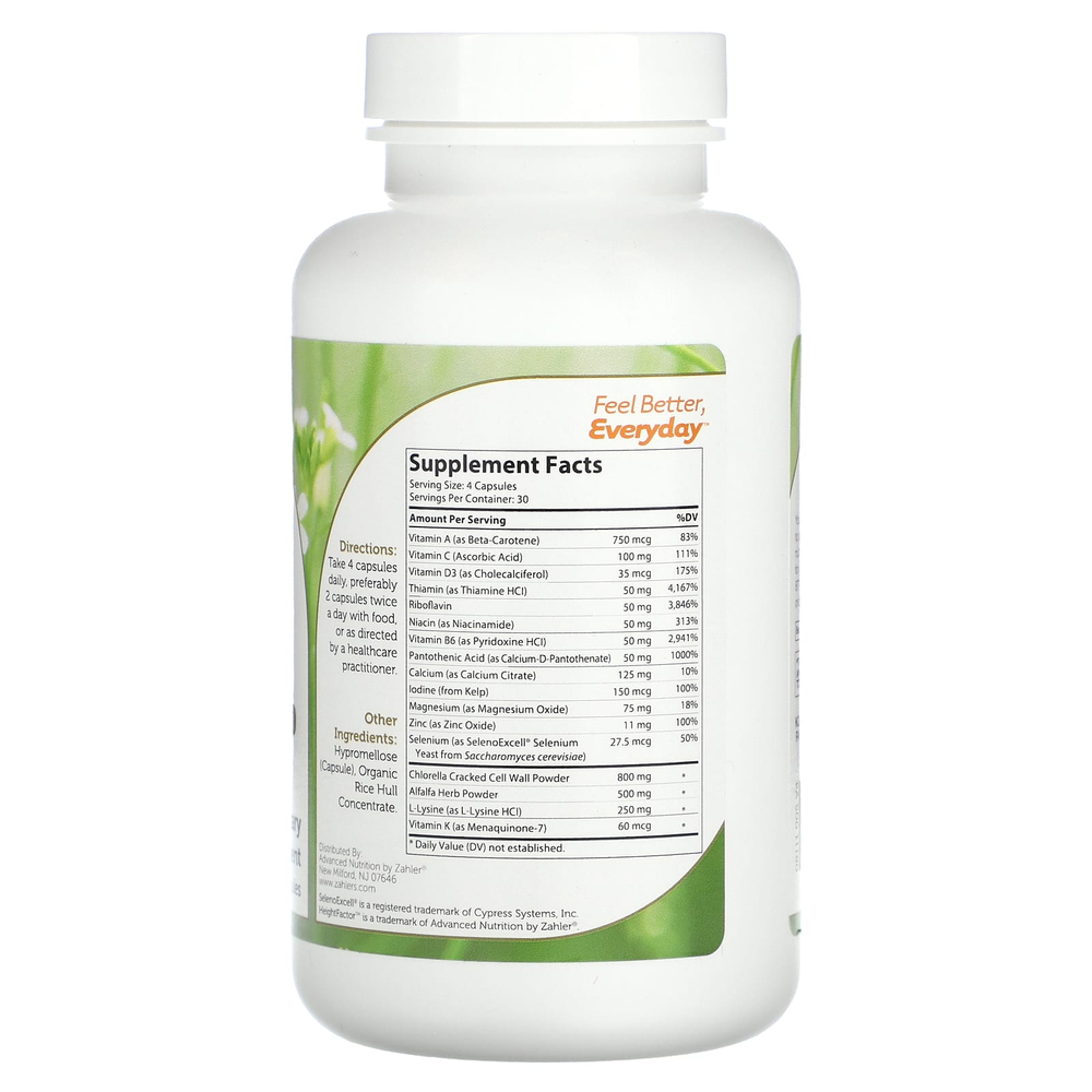 Zahler, HeightFactor, 120 капсул