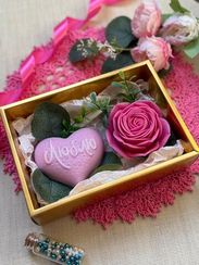 Sabundan Ürək və gül dəsti