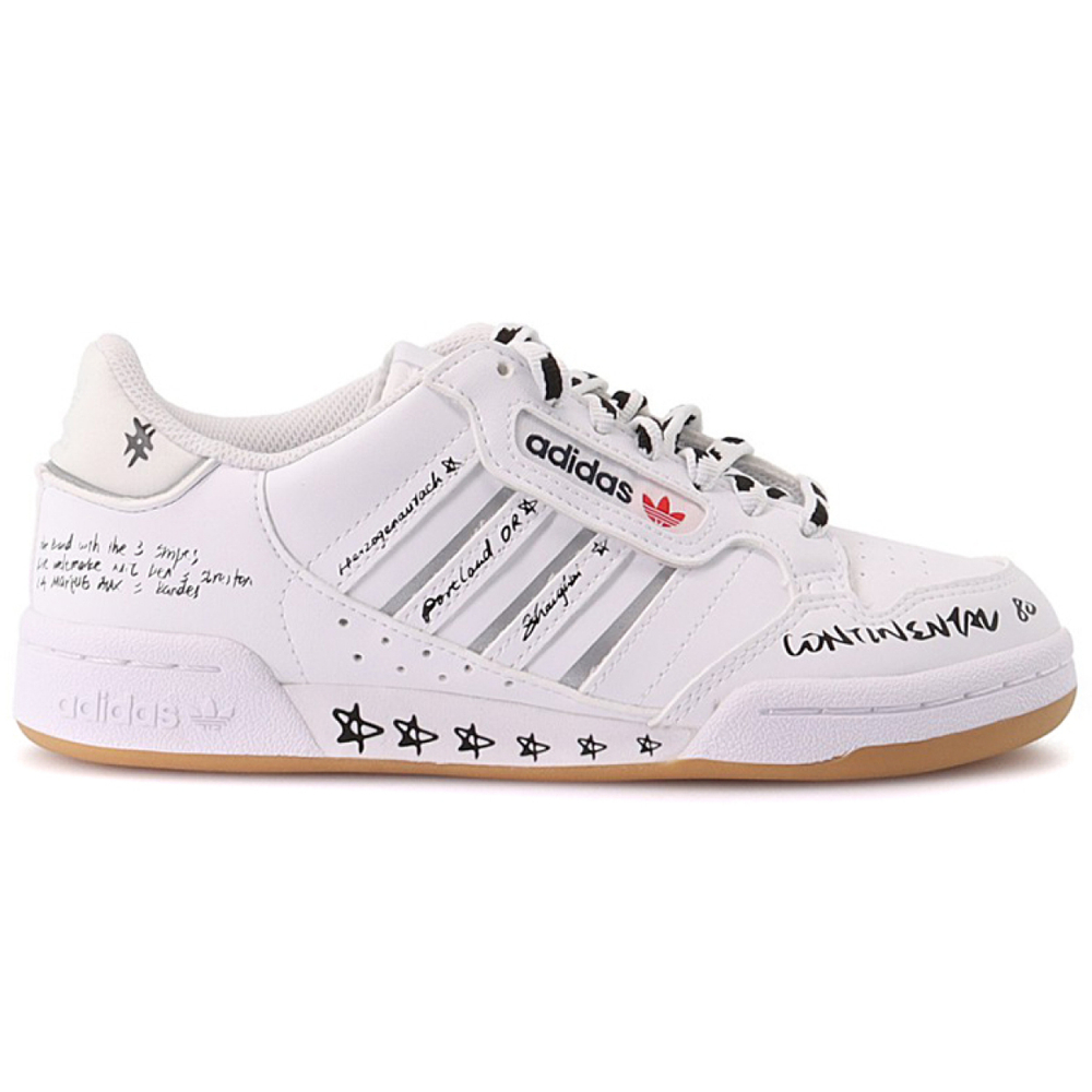 Кроссовки Adidas Originals Continental 80 Stripes Sharpie Pack - White