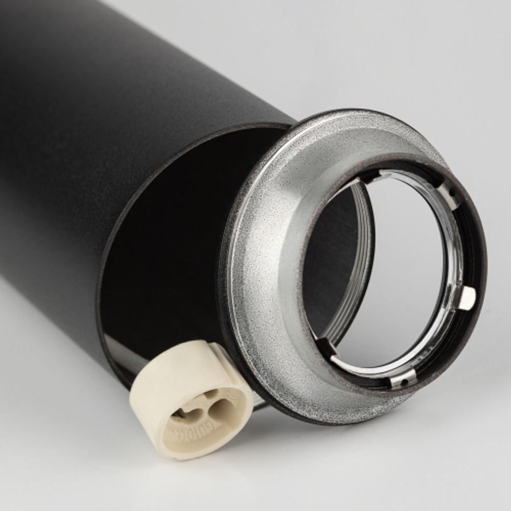 Светильник подвесной ЭРА PL1 GU10 BK 300 под лампу MR16 GU10 черный | Подвесные светильники