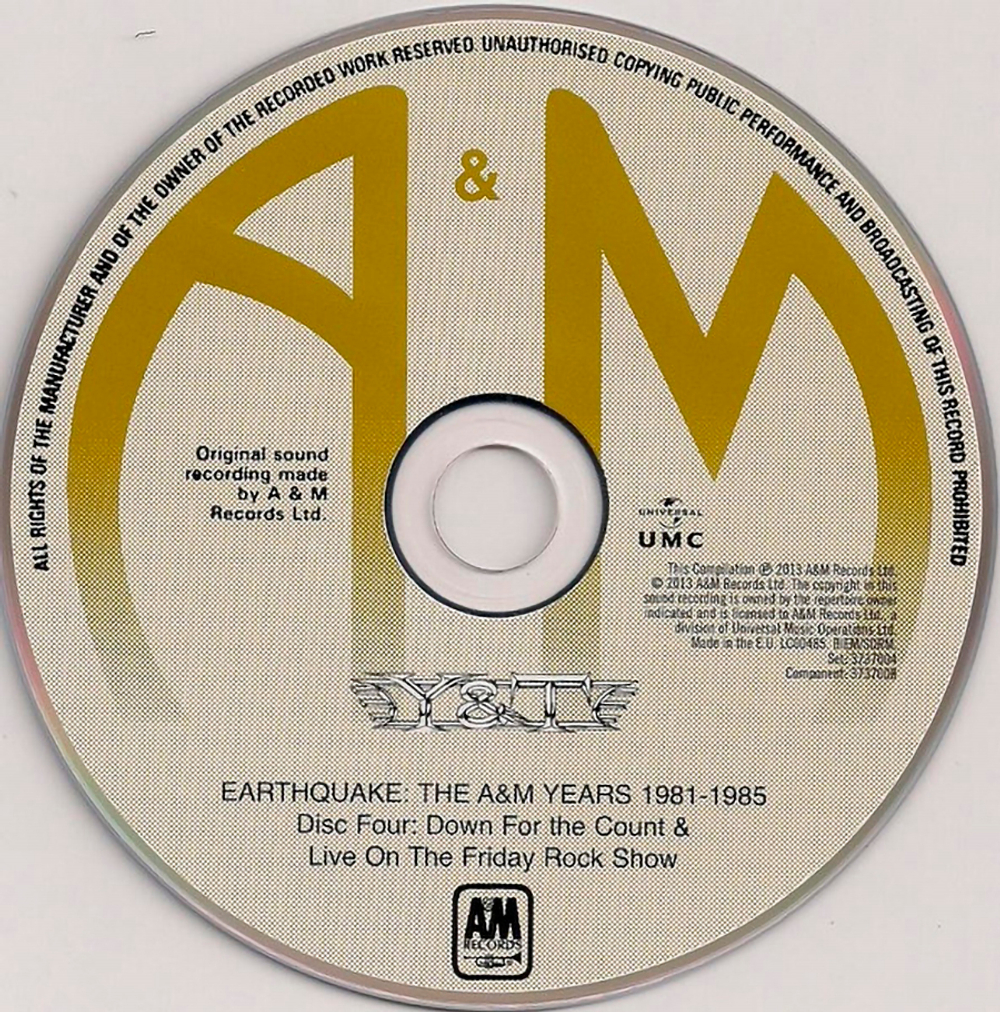 Y&T / Earthquake - The A&M Years 1981-1985 (4CD)