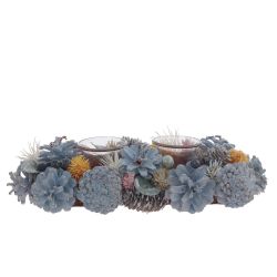 GAEM Подсвечник "Новогодняя композиция", L30 W13 H8 см