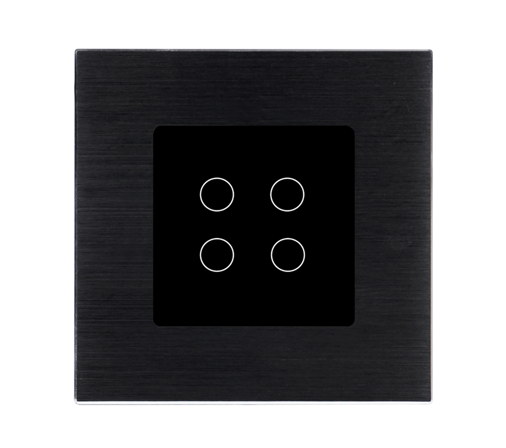 Стеклянная панель для рамки 4KL-BK 47*47мм ЧЕРНЫЙ