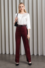 31007 Брюки женские (бордовый)