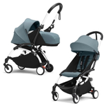 Коляска Stokke YOYO3 Newborn Pack рама белая White 2 в 1 Aqua