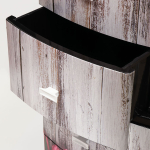 Комод 4 ящика, Тюльпан, 38х47х98 см, чер, РП-451, Росспласт