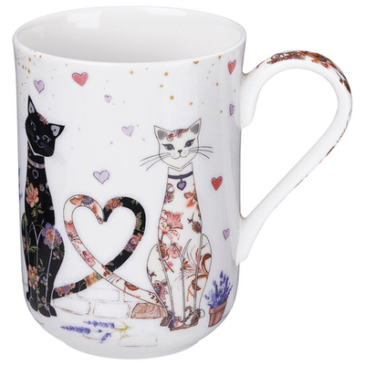 Кружка 330мл "Лавандовые коты, 425-177