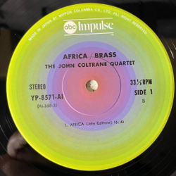 Винтажная виниловая пластинка LP The John Coltrane Quartet, Africa, Brass (Japan 1977) (No Obi)
