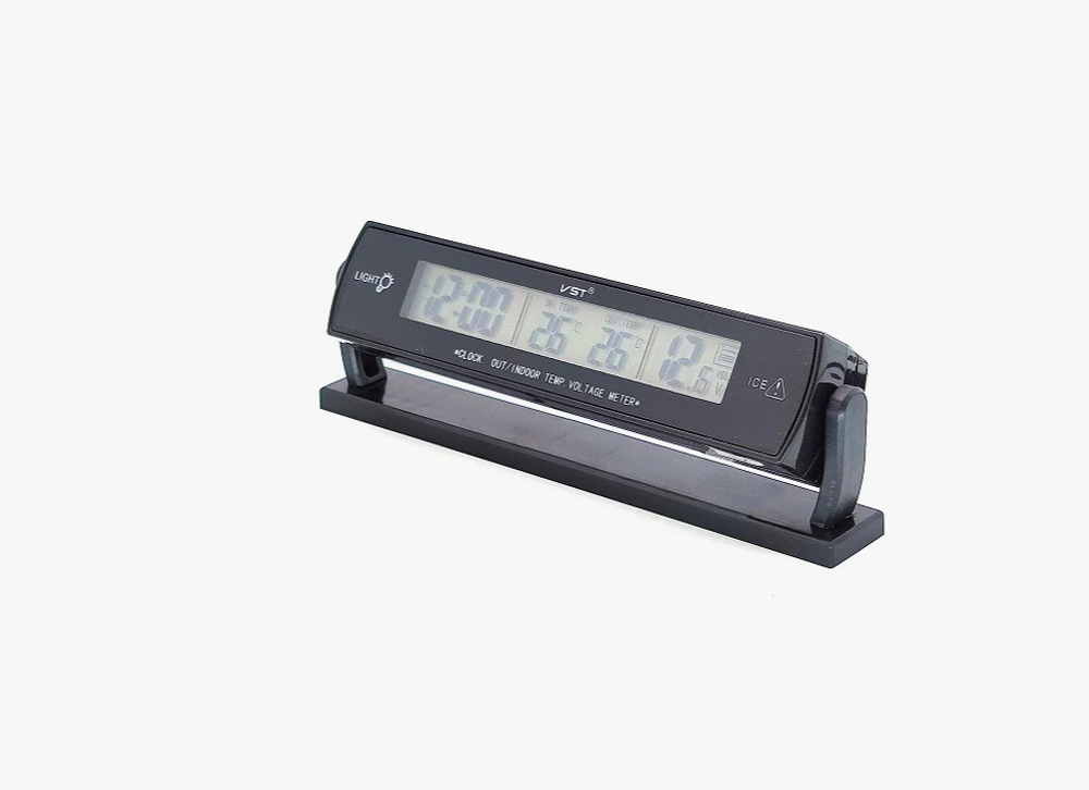 Авто часы VST 7013V Монохром green