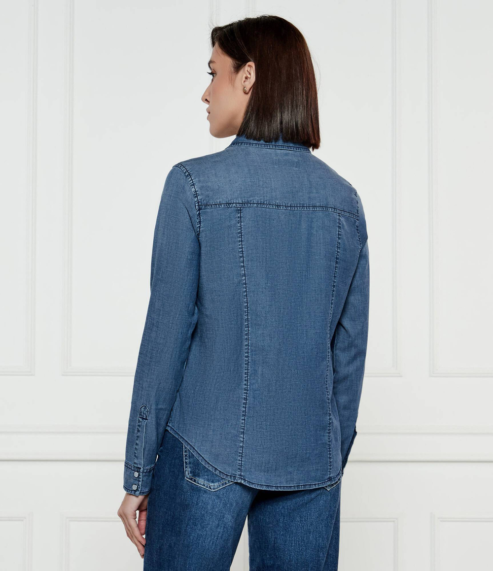 Джинсовая рубашка KENDALL GUESS - голубой(W5RH0H D4NA0)