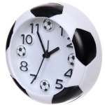 Будильник «Футбольный мяч» 13*4см белый