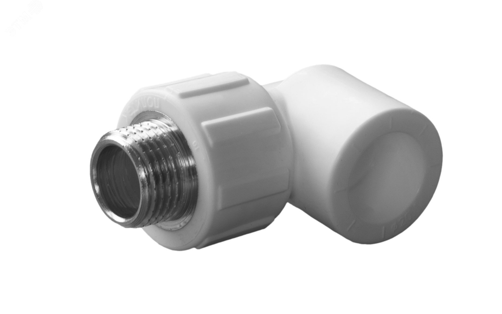 Угольник комбинированный 20х1/2 нар. резьб ПОЛИТЭК ПП полипропилен