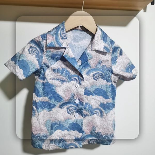 ВОЛНЫ #2, отрез 45 см 100% хлопок, Handmade Fabrics 4