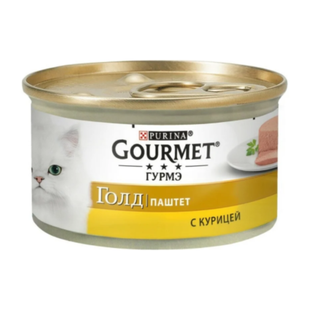 Влажный корм Gourmet Gold Паштет курица 85 гр