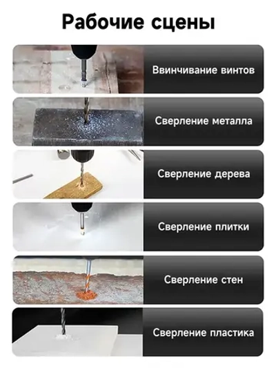 Дрель-шуруповерт аккумуляторная VVOSAI WS-3020-A2, 20В 40Нм, 2xLi-ion, ЗУ