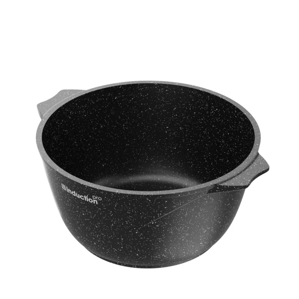 Кастрюля алюм, антиприг, 3 л, с крыш, крыш стекло, Мечта, Гранит black Induction Pro, 43802И, индукц