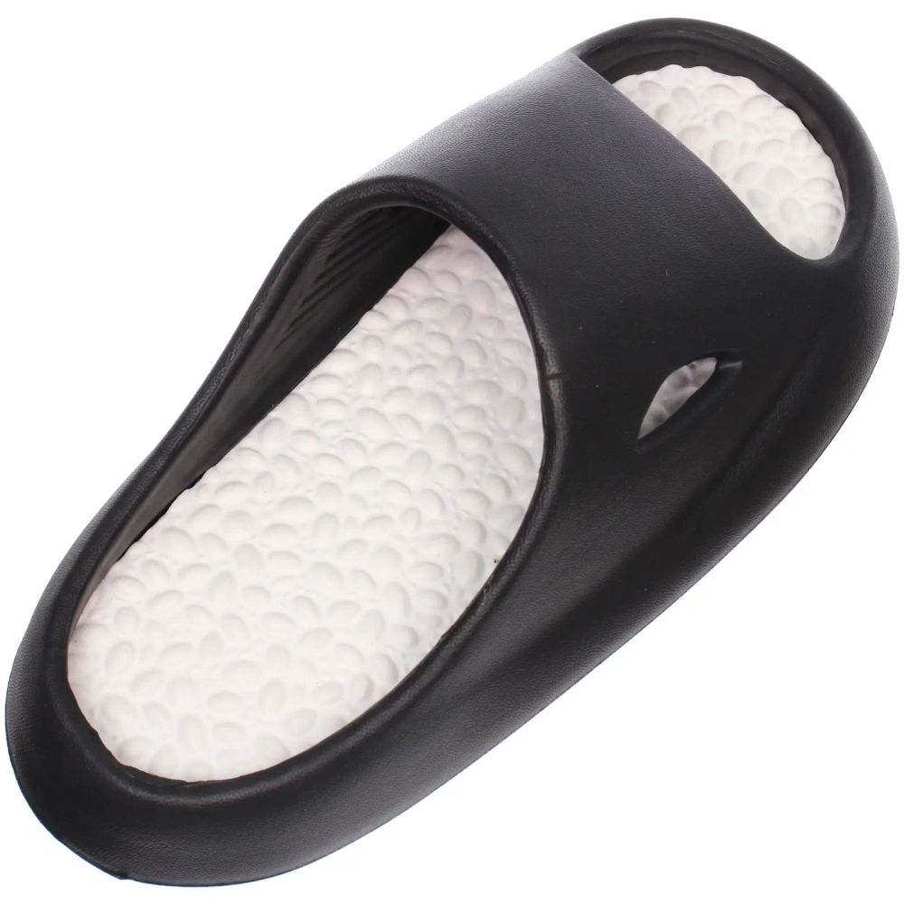 Шлепанцы женские «RELAX», цвет черный, белая стелька, р-р 38-39