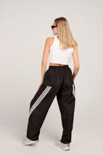 Штаны с лампасами crystal женские