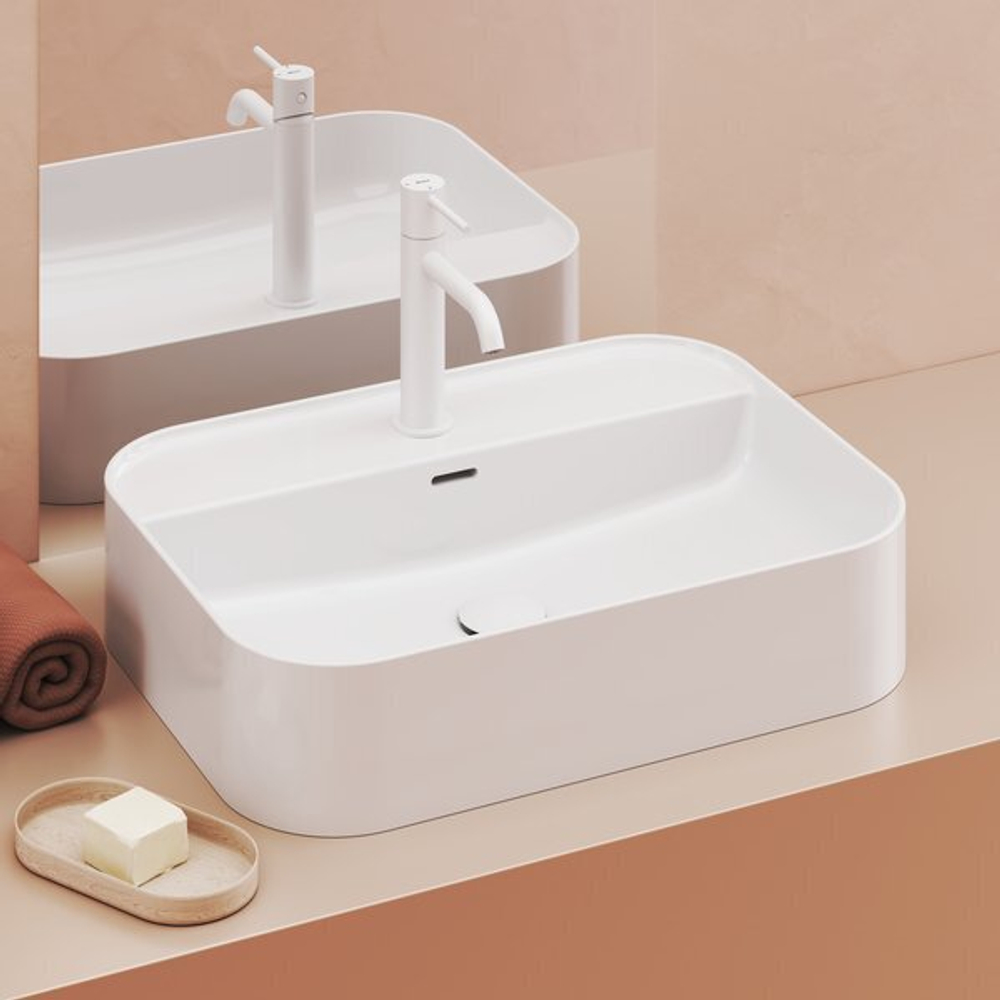 Накладной керамический умывальник Ceramic Slim Shelf R