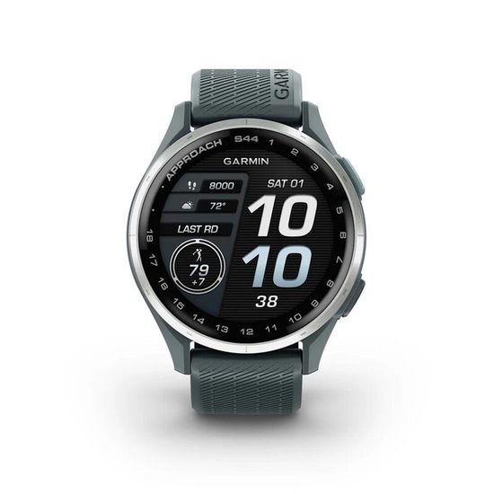 Умные часы Garmin Approach S44 Серебристый алюминиевый безель с силиконовым ремешком Twilight