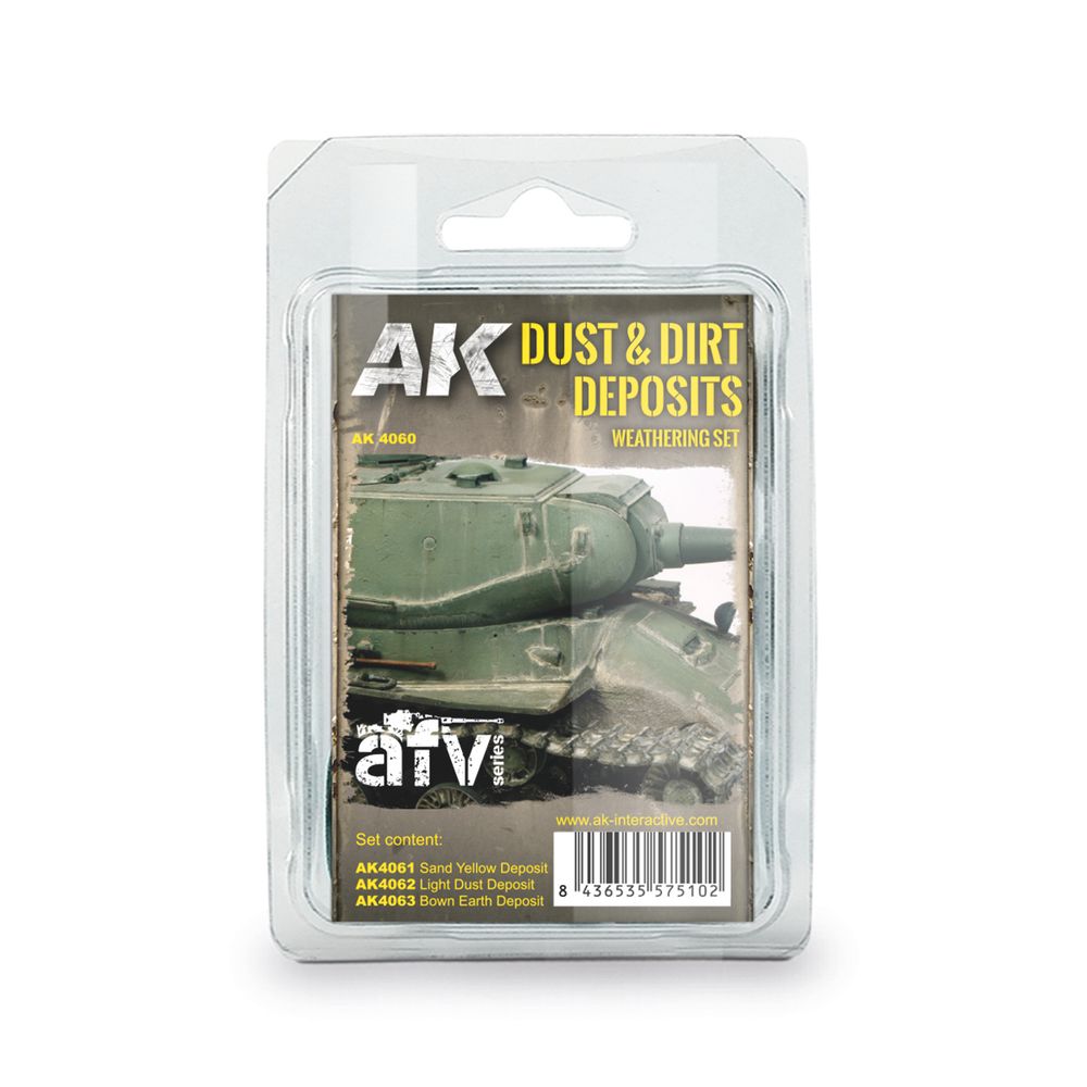 Набор красок AK Interactive Dust and Dirt Deposits