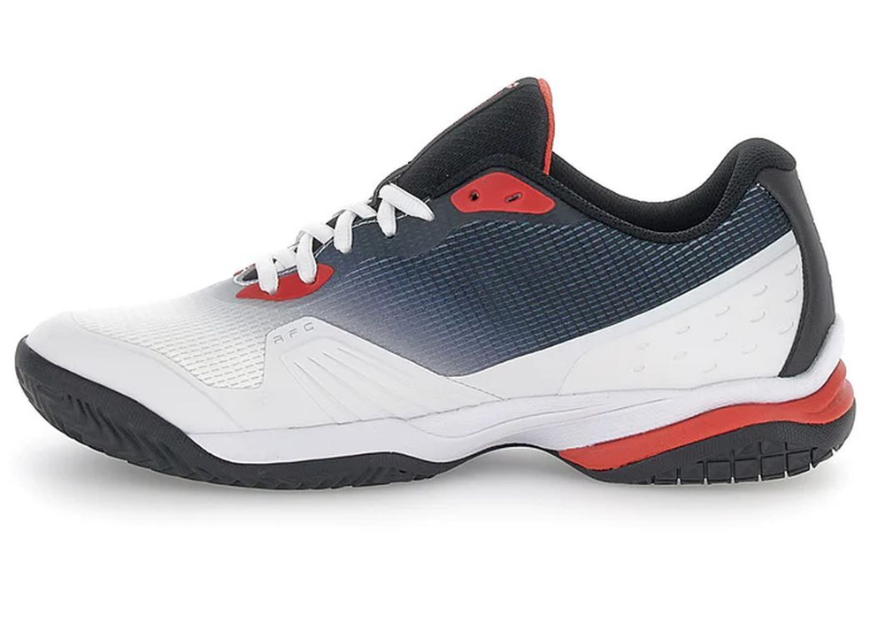 Мужские теннисные кроссовки Lotto Mirage 400 ALR - all white/all black/red poppy