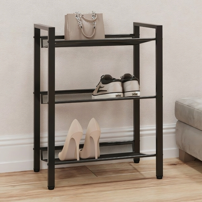 Подставка для обуви 3-х полочная "ТОРОНТО 13" 470*265*610 цвет черный