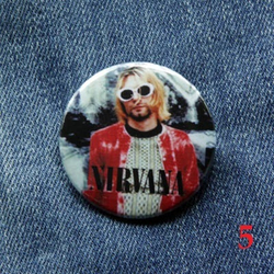 Значок Nirvana 36 мм ( в ассортименте )