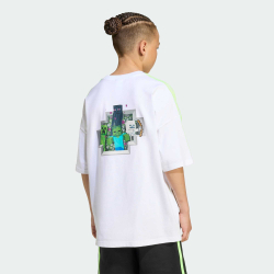 Adidas Футболка с графикой Minecraft, белый