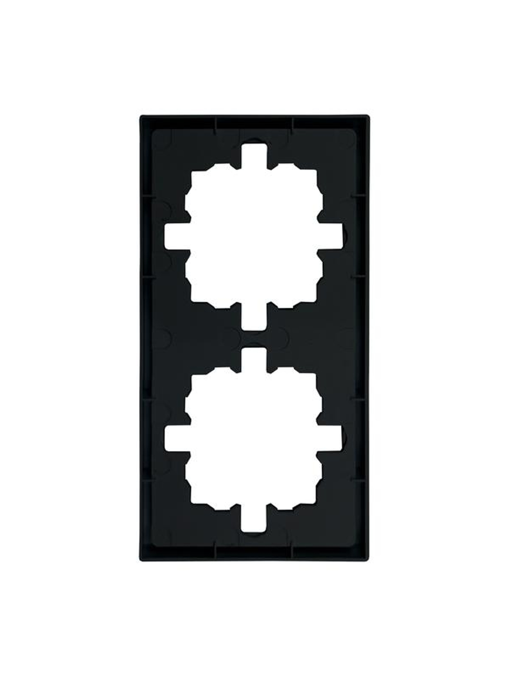 Рамка 2-мест. горизонт. ZIMA черн. бархат LEZARD 704-4200-147