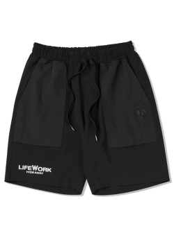 Шорты с нашитыми карманами