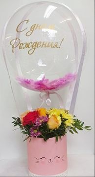 Шар с цветами