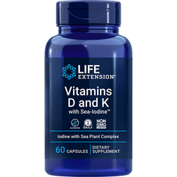 Vitamins D and K with Sea-Iodine™ 60 капсул Life Extension