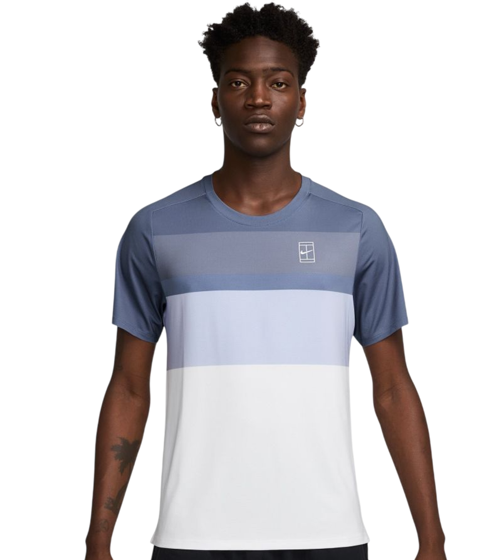 Мужская теннисная футболка Nike Court Advantage Tennis - world indigo/white