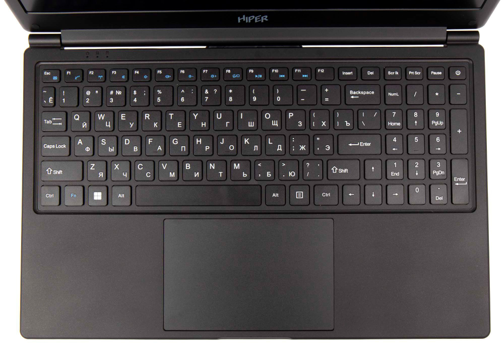 Ноутбук Hiper Workbook A1568K Core i5 1035G1 8Gb SSD512Gb Intel UHD Graphics 15.6" IPS FHD (1920x1080) Windows 10 Professional black WiFi BT Cam 3000mAh (A1568K1035W1)