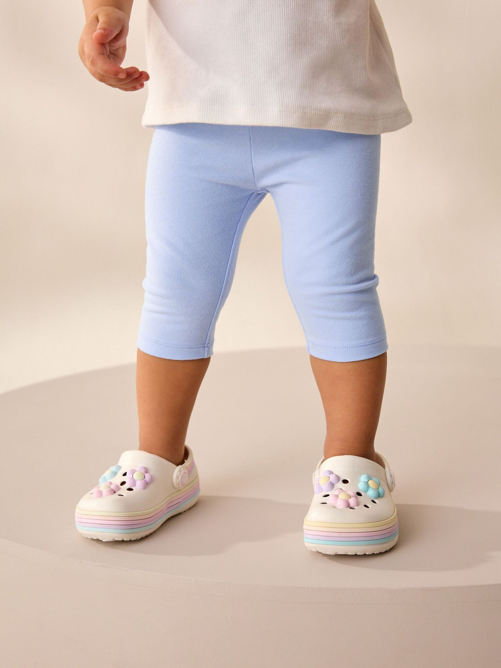 Легинсы укороченные для девочки Next AD8-339, Голубой