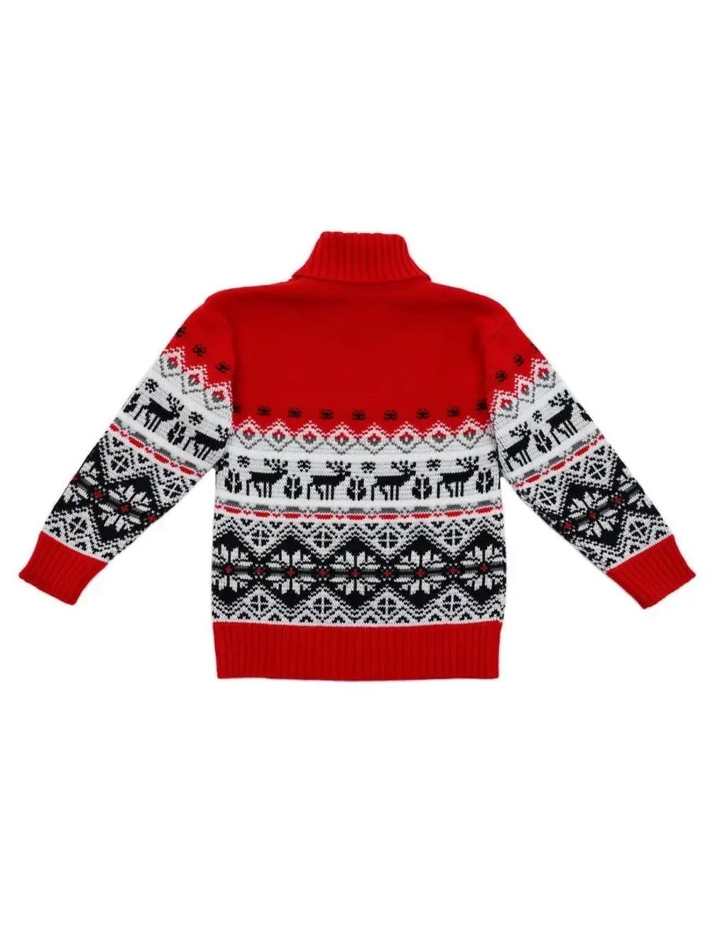 Свитер вязаный с горлом