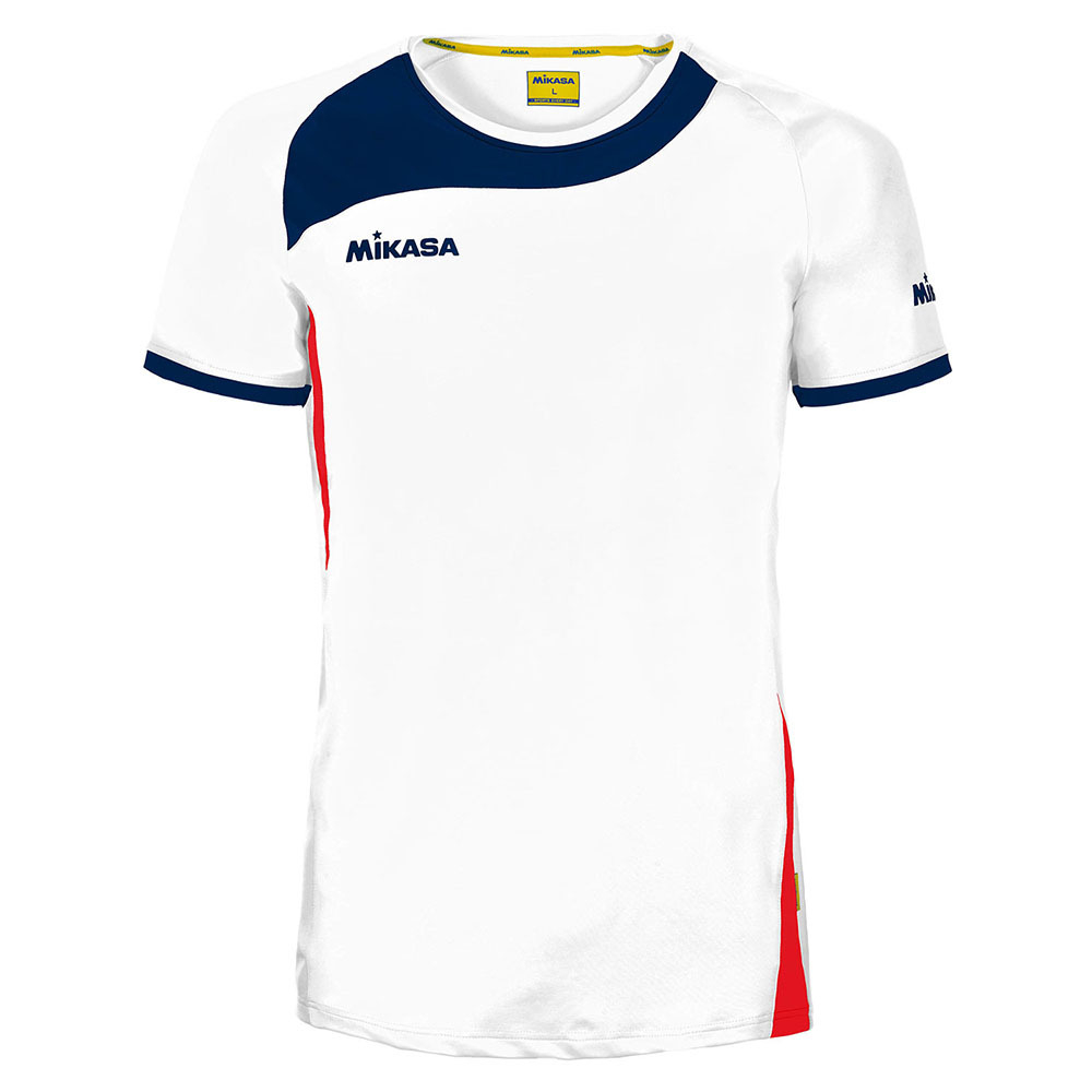 Футболка игровая мужская MIKASA MT287-076-XL, 100% полиэстер, бело-сине-красная