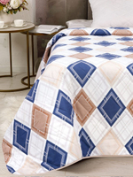 Покрывало на кровать, стеганое, поплин с размерами 215х220