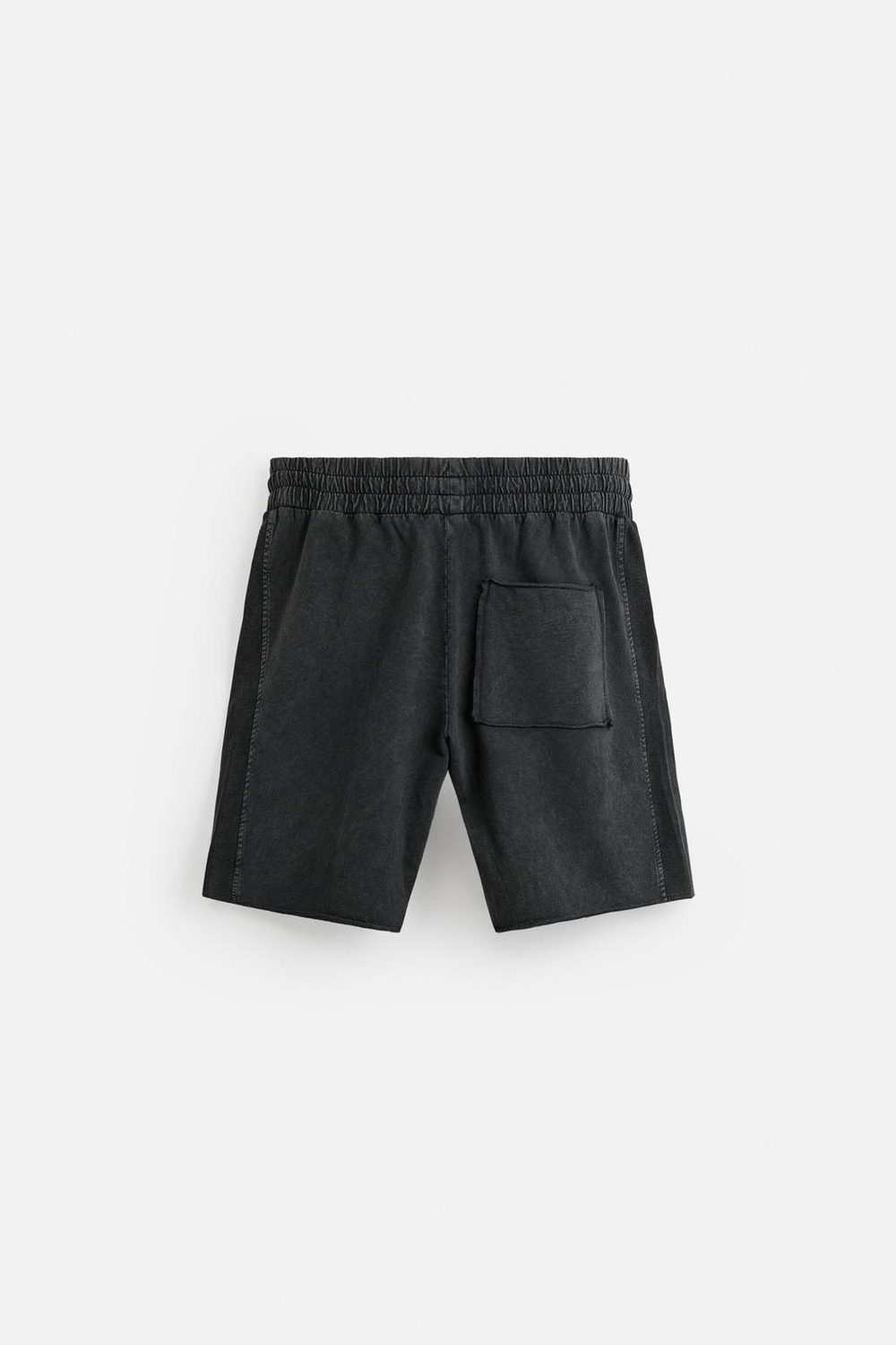 Шорты relaxed fit из ткани с эффектом потертости