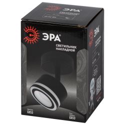 Светильник настенно-потолочный спот ЭРА OL52 BK GX53 IP20 черный