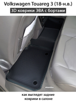 передние эва коврики в салон авто для volkswagen touareg iii 18-н.в. от supervip