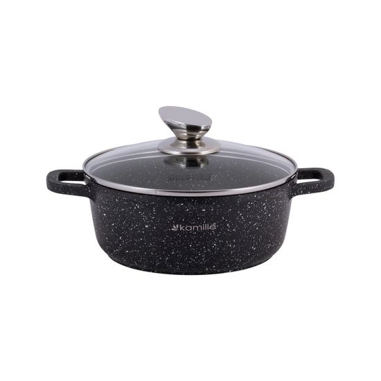Набор посуды из литого алюминия 7 предметов Kamille KM-4430 с прихватками