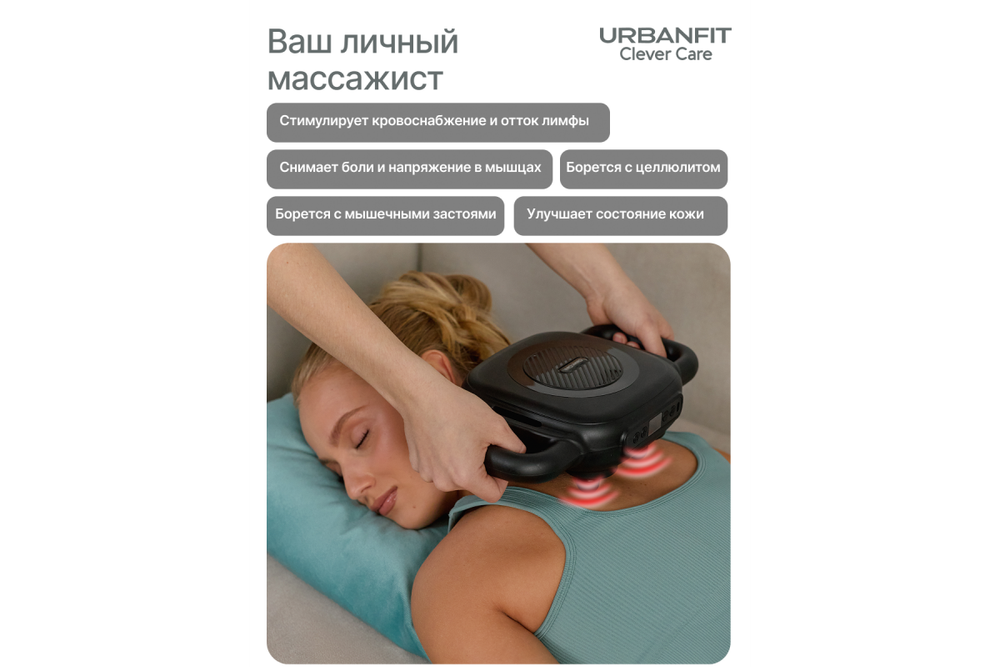 Мультиголовый перкуссионный массажер CleverCare Galaxy 6 heads