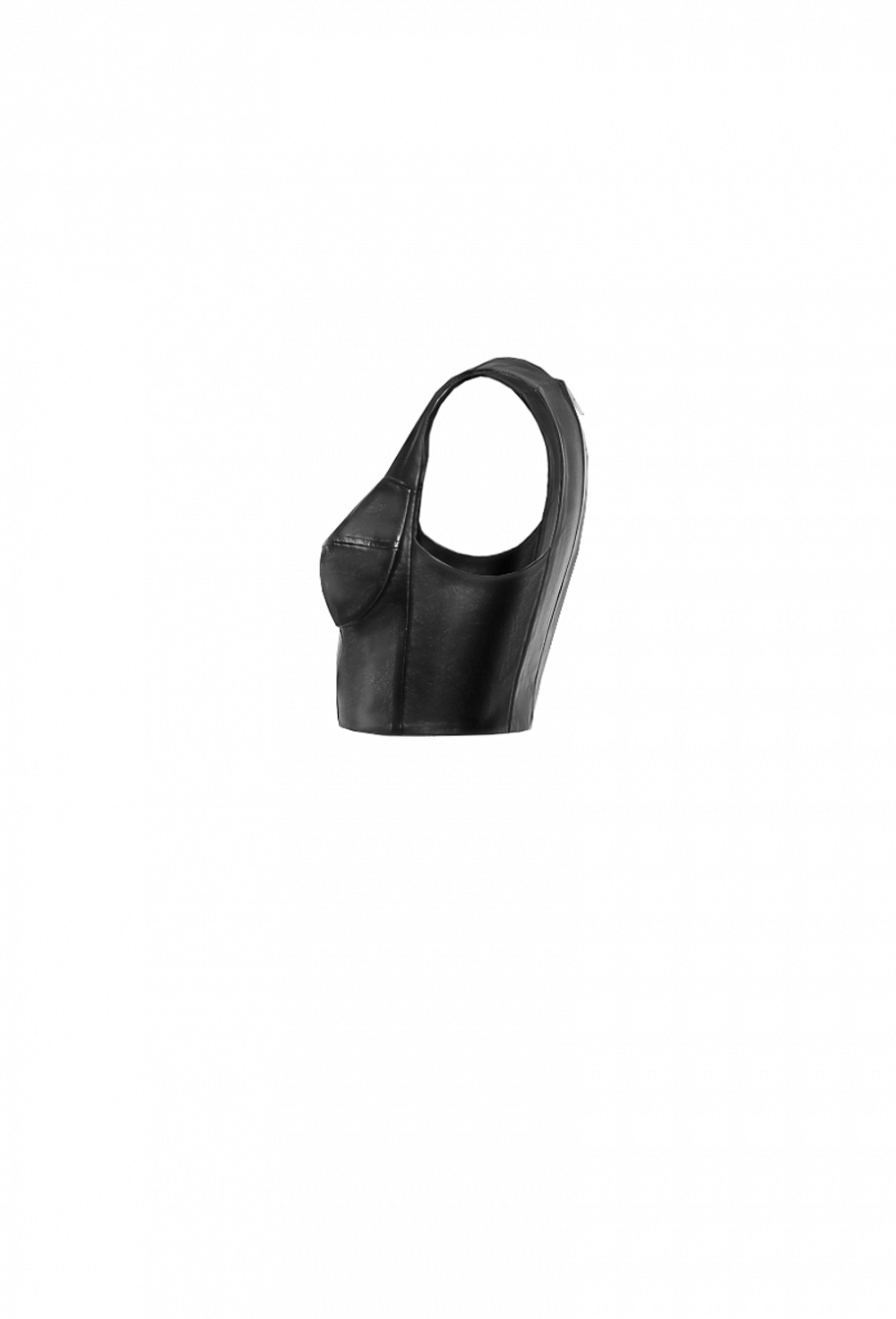 Топ-корсет из экокожи 05-01-22 SS