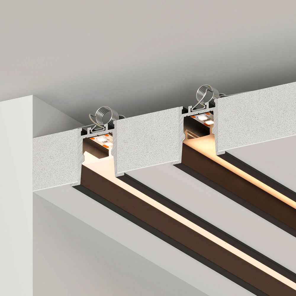 Профиль SL-COMFORT-2322-F-2000 ANOD BLACK (Arlight, Алюминий) 031771