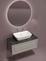 Тумба с раковиной Sancos Very 100 со столешницей, Doha Soft