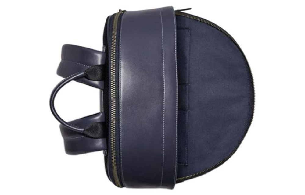 COACH West Artificial Leather Backpack Large Men"s Denim Blue & Chalk White