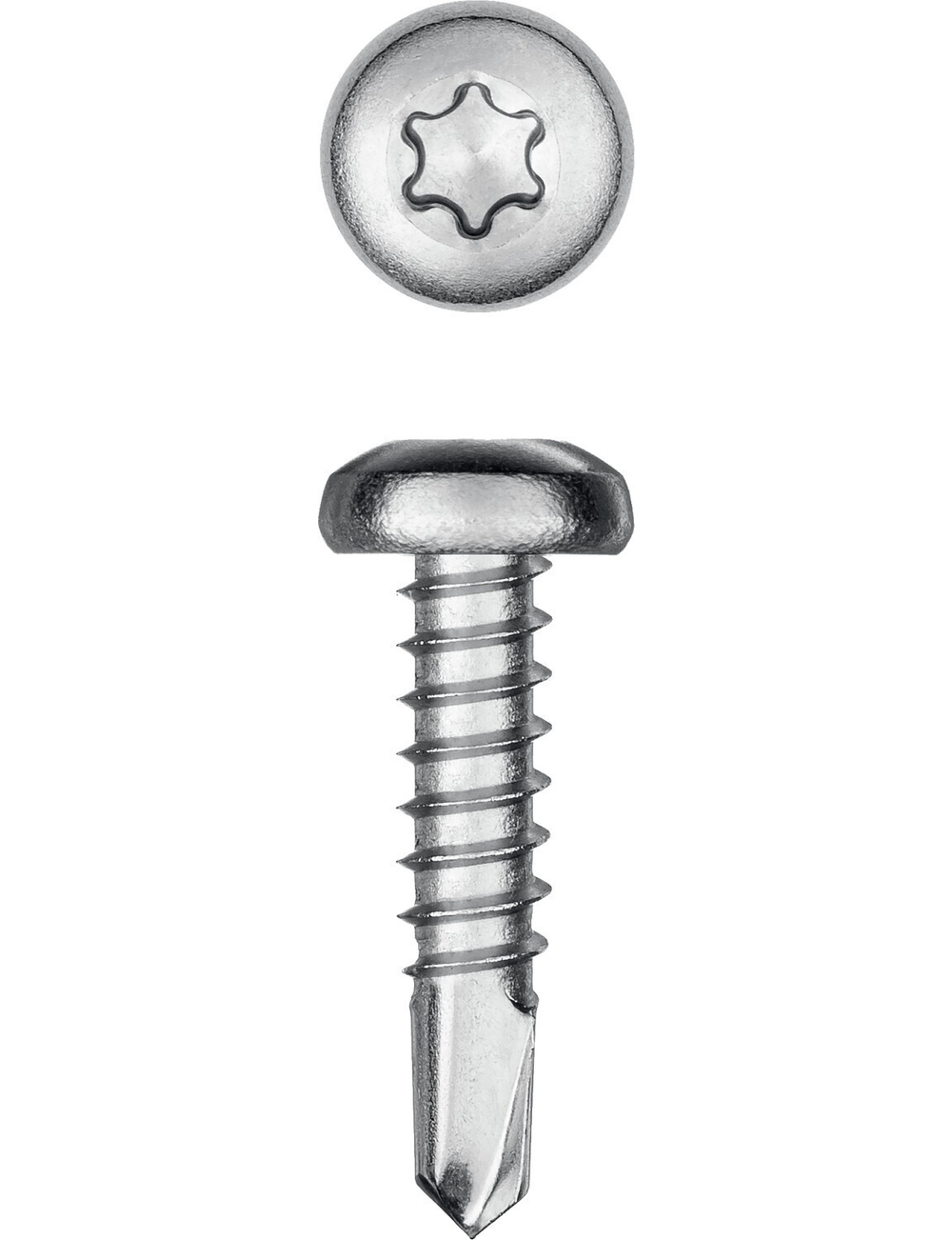 KRAFTOOL DS-P, 16 х 3.5 мм, А2, сверло, полукруглая головка, ТХ15, 1000 шт, саморез нержавеющий (300931-35-016)